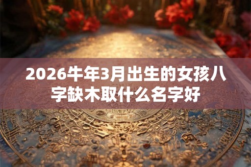 2026牛年3月出生的女孩八字缺木取什么名字好 2026牛年3月出生的女孩八字缺木取什么名字好