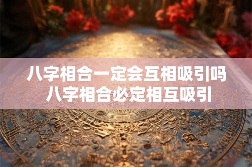 八字相合一定会互相吸引吗 八字相合必定相互吸引