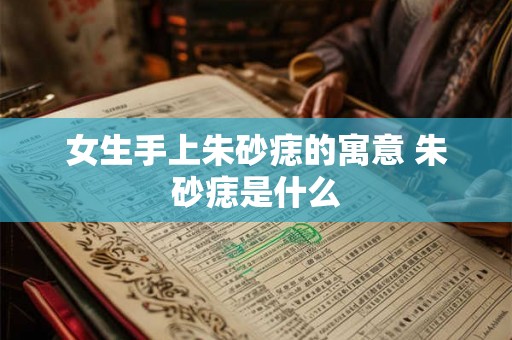女生手上朱砂痣的寓意 朱砂痣是什么