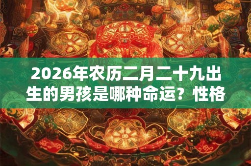 2026年农历二月二十九出生的男孩是哪种命运？性格好吗