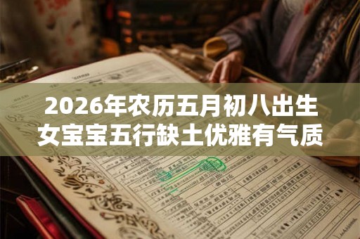 2026年农历五月初八出生女宝宝五行缺土优雅有气质名字