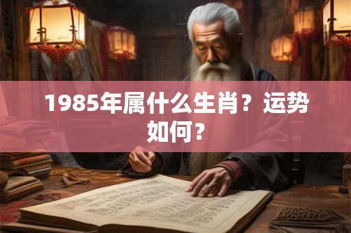 1985年属什么生肖？运势如何？