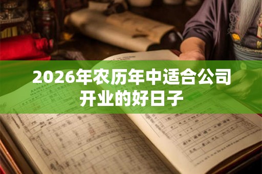 2026年农历年中适合公司开业的好日子