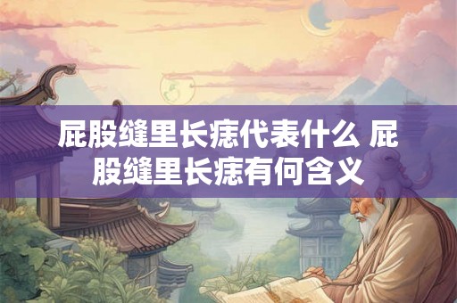 屁股缝里长痣代表什么 屁股缝里长痣有何含义