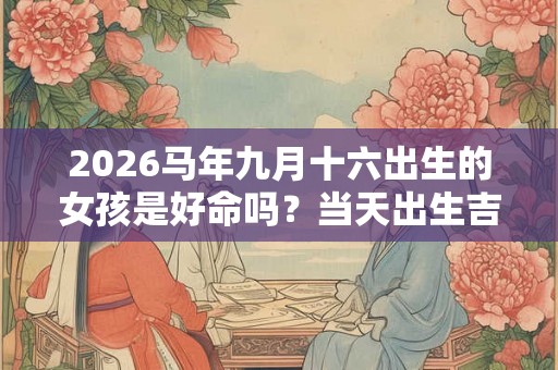 2026马年九月十六出生的女孩是好命吗？当天出生吉时
