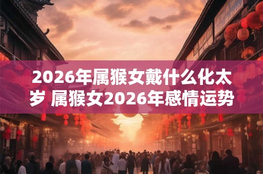 2026年属猴女戴什么化太岁 属猴女2026年感情运势