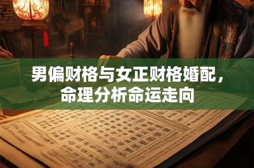 男偏财格与女正财格婚配,命理分析命运走向 男偏财格与女正财格婚配,命理分析命运走向