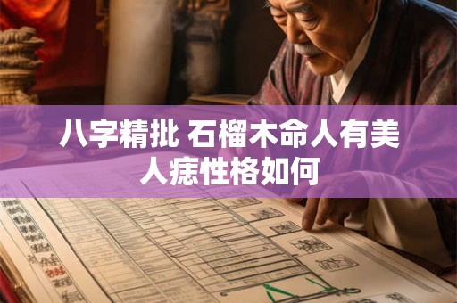 八字精批 石榴木命人有美人痣性格如何