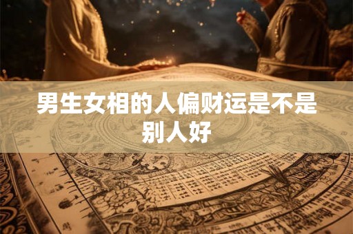 男生女相的人偏财运是不是别人好