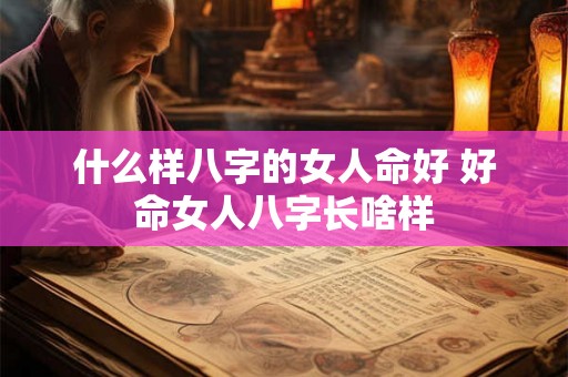 什么样八字的女人命好 好命女人八字长啥样