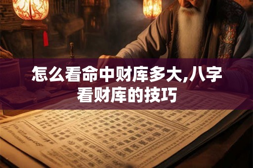 怎么看命中财库多大,八字看财库的技巧 怎么看命中财库多大,八字看财库的技巧