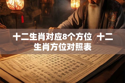 十二生肖对应8个方位  十二生肖方位对照表