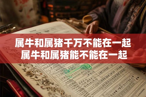 属牛和属猪千万不能在一起 属牛和属猪能不能在一起
