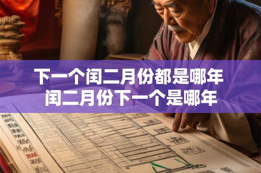 下一个闰二月份都是哪年 闰二月份下一个是哪年 下一个闰二月份都是哪年 闰二月份下一个是哪年
