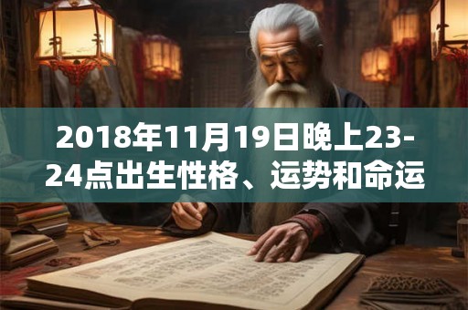 2018年11月19日晚上23-24点出生性格、运势和命运