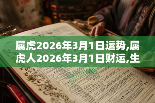 属虎2026年3月1日运势,属虎人2026年3月1日财运,生肖虎2026年3月1日运势