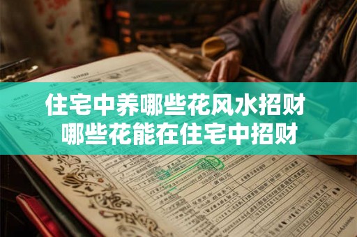住宅中养哪些花风水招财 哪些花能在住宅中招财