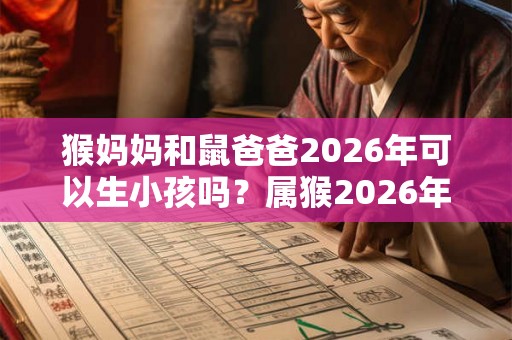 猴妈妈和鼠爸爸2026年可以生小孩吗？属猴2026年运势如何？