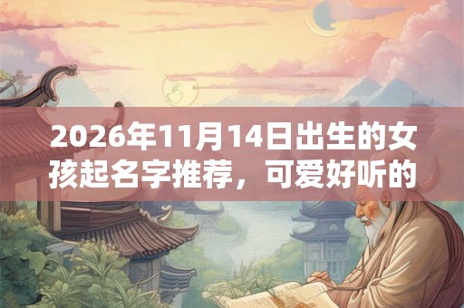 2026年11月14日出生的女孩起名字推荐，可爱好听的名字精选