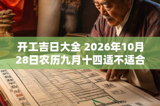 开工吉日大全 2026年10月28日农历九月十四适不适合举行开工仪式 开工吉日大全 2026年10月28日农历九月十四适不适合举行开工仪式
