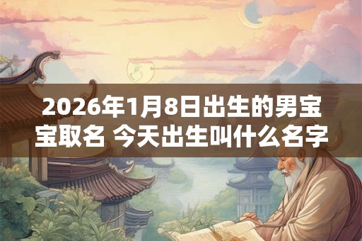 2026年1月8日出生的男宝宝取名 今天出生叫什么名字好