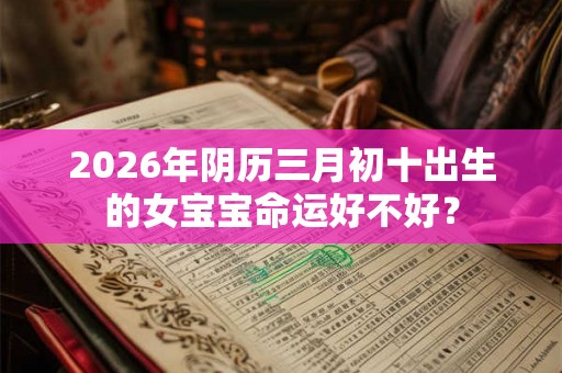 2026年阴历三月初十出生的女宝宝命运好不好? 2026年阴历三月初十出生的女宝宝命运好不好?