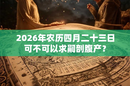 2026年农历四月二十三日可不可以求嗣剖腹产？