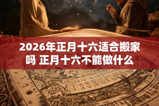 2026年正月十六适合搬家吗 正月十六不能做什么