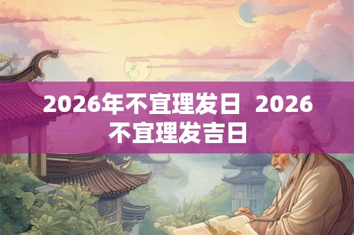 2026年不宜理发日  2026不宜理发吉日