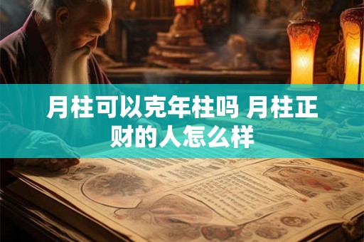 月柱可以克年柱吗 月柱正财的人怎么样