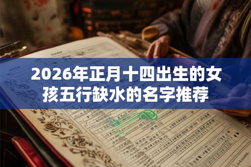 2026年正月十四出生的女孩五行缺水的名字推荐