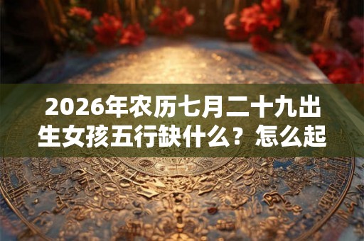 2026年农历七月二十九出生女孩五行缺什么?怎么起名? 2026年农历七月二十九出生女孩五行缺什么?怎么起名?