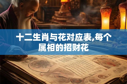 十二生肖与花对应表,每个属相的招财花 十二生肖与花对应表,每个属相的招财花