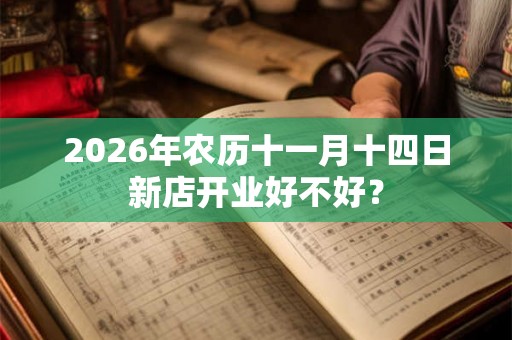 2026年农历十一月十四日新店开业好不好？