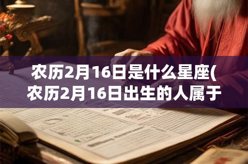 农历2月16日是什么星座(农历2月16日出生的人属于哪个星座?) 农历2月16日是什么星座(农历2月16日出生的人属于哪个星座?)