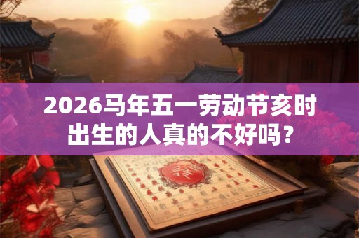 2026马年五一劳动节亥时出生的人真的不好吗？