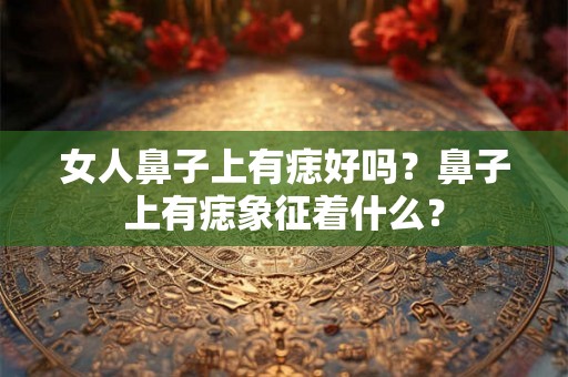 女人鼻子上有痣好吗？鼻子上有痣象征着什么？