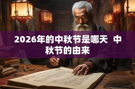2026年的中秋节是哪天  中秋节的由来
