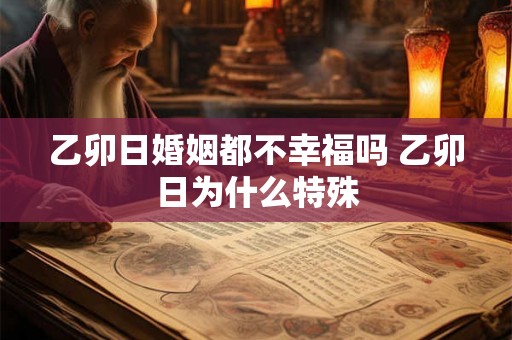 乙卯日婚姻都不幸福吗 乙卯日为什么特殊 乙卯日婚姻都不幸福吗 乙卯日为什么特殊