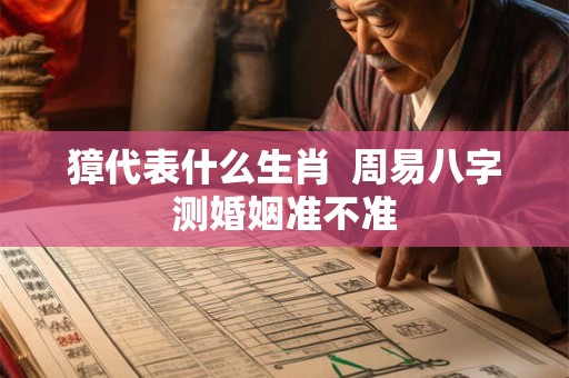 獐代表什么生肖  周易八字测婚姻准不准