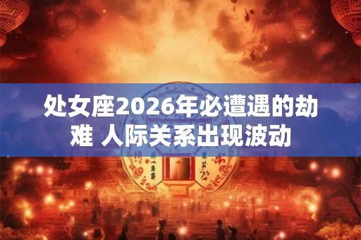 处女座2026年必遭遇的劫难 人际关系出现波动