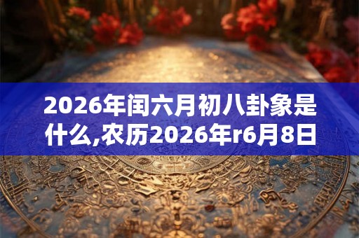 2026年闰六月初八卦象是什么,农历2026年r6月8日卦象