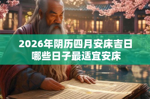 2026年阴历四月安床吉日 哪些日子最适宜安床