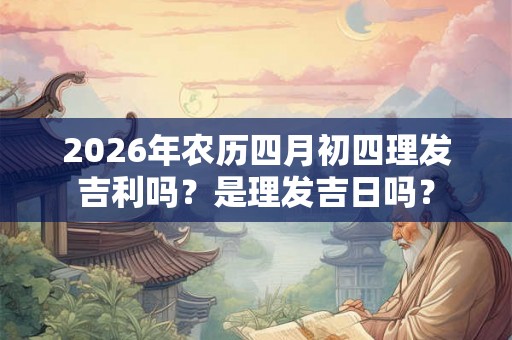 2026年农历四月初四理发吉利吗？是理发吉日吗？