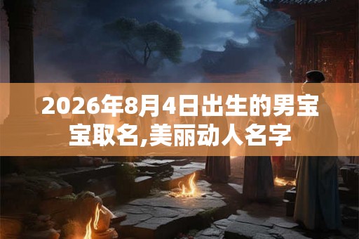 2026年8月4日出生的男宝宝取名,美丽动人名字
