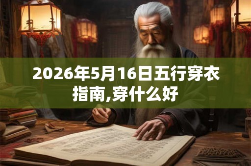 2026年5月16日五行穿衣指南,穿什么好 2026年5月16日五行穿衣指南,穿什么好