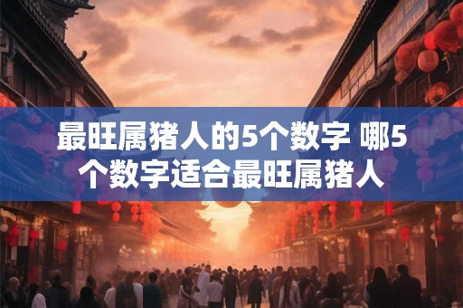 最旺属猪人的5个数字 哪5个数字适合最旺属猪人