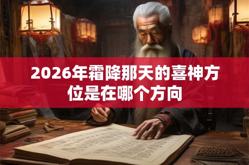2026年霜降那天的喜神方位是在哪个方向 2026年霜降那天的喜神方位是在哪个方向