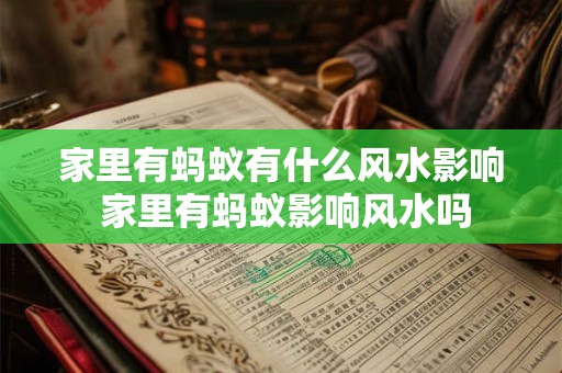 家里有蚂蚁有什么风水影响 家里有蚂蚁影响风水吗