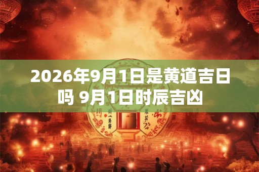 2026年9月1日是黄道吉日吗 9月1日时辰吉凶